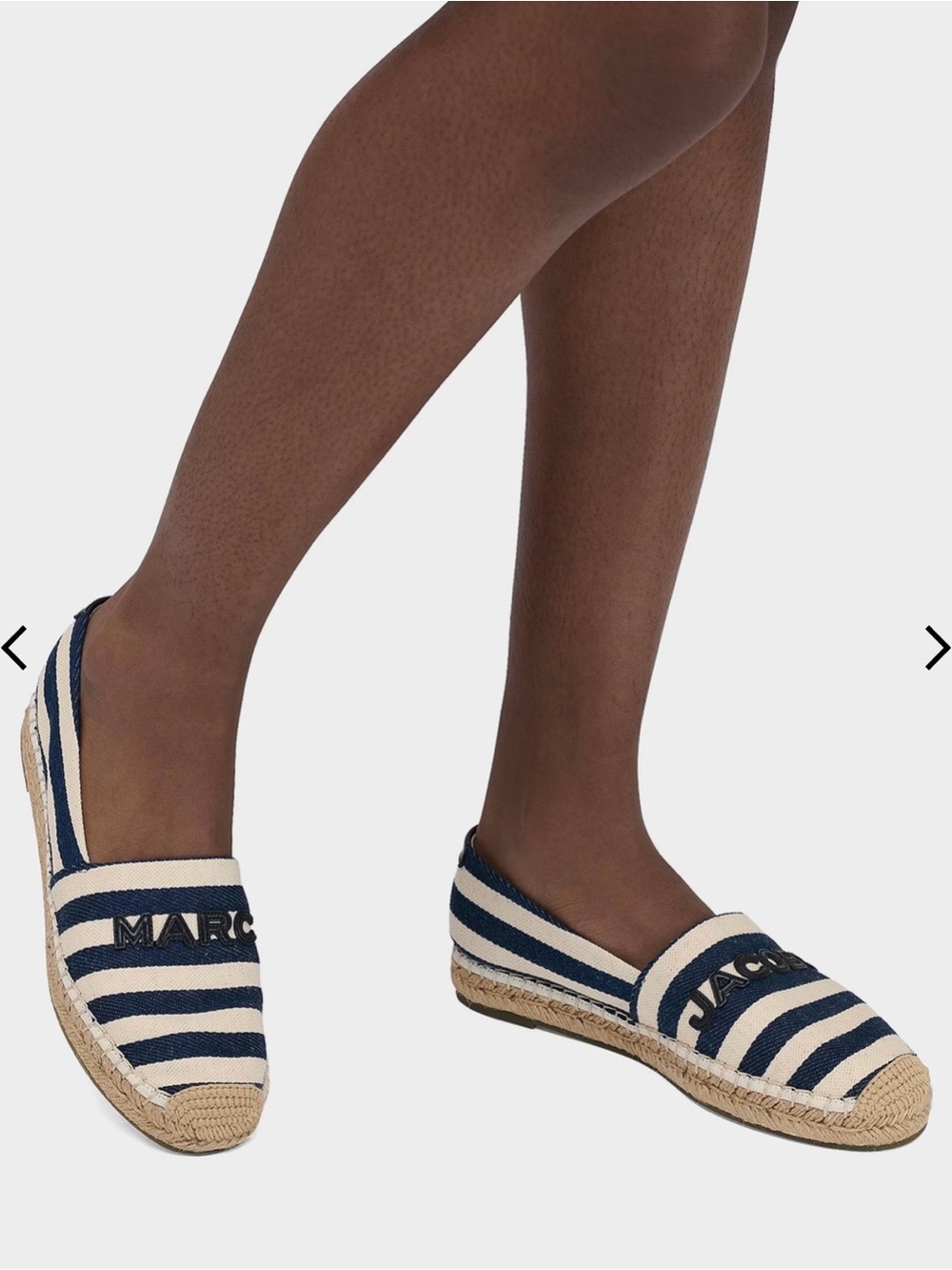 New Marc Jacobs The Striped Canvas Espadrilles in size 9 (39) - Picture 3 of 9